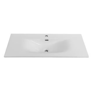 Раковина керамическая BelBagno BB-8099-3-100, 1010x400x170 белый