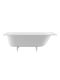 Ванна из искусственного камня BelBagno BB-DELTA-170-75-46-MR-W-MATT-LEG-SET 170x75 см в комплекте с ногами белый матовый