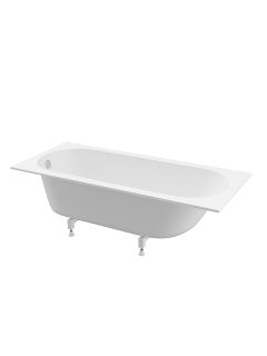 Ванна из искусственного камня BelBagno BB-DELTA-170-75-46-MR-W-MATT-LEG-SET 170x75 см в комплекте с ногами белый матовый