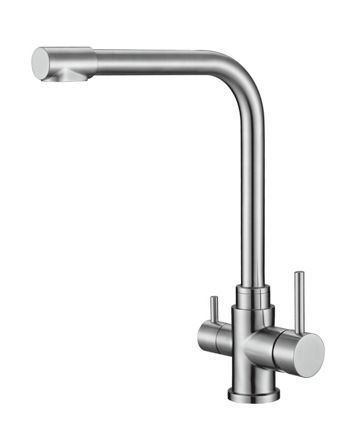 Смеситель для кухни с краном для питьевой воды, сатин BelBagno BB-LAM15-IN