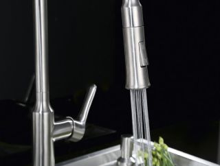 Смеситель для кухни с выдвижным изливом, двухрежимный, сатин Nova BelBagno BB-LAM38-IN Смеситель для кухни с выдвижным изливом, двухрежимный, сатин Nova BelBagno BB-LAM38-IN