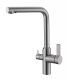 Смеситель для кухни с краном для питьевой воды, сатин BelBagno BB-LAM57-IN