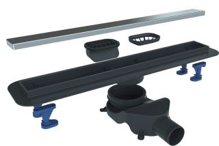 Душевой лоток BelBagno LUCE 70 см, BB-LD-LUCE-70-NERO черный матовый