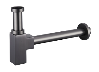 Сифон для раковины BelBagno BB-SMQ2-GM оружейная сталь