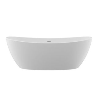 Ванна из искусственного камня BelBagno Уникальность BB-UNIQUE-180-85-64-SSB 180x85 см белый матовый