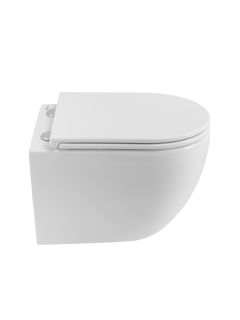 Унитаз подвесной безободковый BelBagno BB003CH-TOR/SC белый