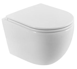 Унитаз подвесной безободковый BelBagno BB003CH-TOR/SC белый