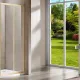 Душевая дверь Vincea Garda VHC-1G110CLG 110 см профиль брашированное золото стекло прозрачное