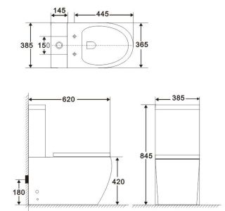 Чаша унитаза напольного BelBagno Amanda BB051CPR Чаша унитаза напольного BelBagno Amanda BB051CPR