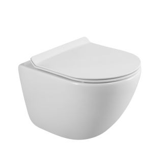 Унитаз подвесной безободковый BelBagno BB051CHRBB076SC белый