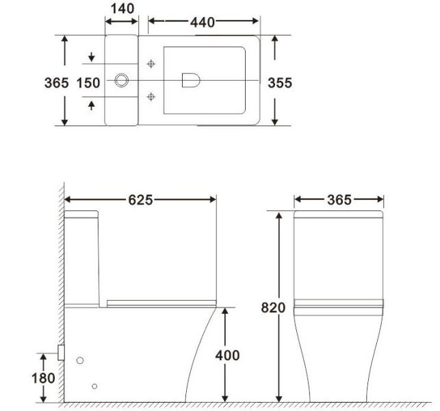 Чаша унитаза напольного BelBagno Marmi BB052CPR