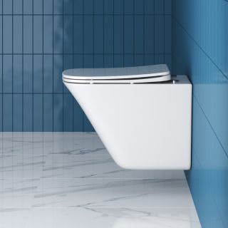 Унитаз подвесной BelBagno безободковый MARMI BB052CHR/BB052SC белый