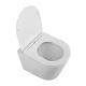 Унитаз подвесной BelBagno безободковый с сиденьем дюропласт soft close, BB053CHR/SC белый