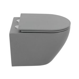 Подвесной унитаз BelBagno Colorato серый матовый BB062CHR-GR