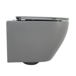 Подвесной унитаз BelBagno Colorato серый матовый BB062CHR-GR