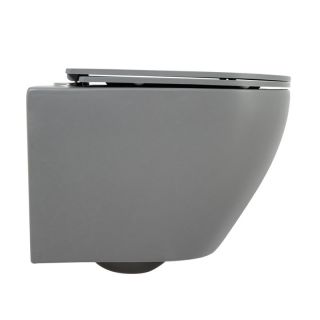 Подвесной унитаз BelBagno Colorato серый матовый BB062CHR-GR Подвесной унитаз BelBagno Colorato серый матовый BB062CHR-GR