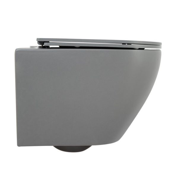 Подвесной унитаз BelBagno Colorato серый матовый BB062CHR-GR