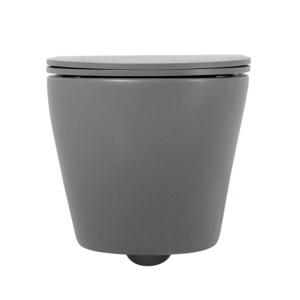 Подвесной унитаз BelBagno Colorato серый матовый BB062CHR-GR