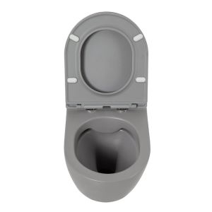 Сиденье для унитаза с микролифтом BelBagno Colorato серый матовый BB062SC-GR