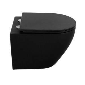 Подвесной унитаз BelBagno Colorato чёрный матовый BB062CHR-MB