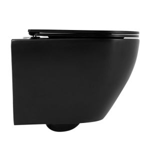 Подвесной унитаз BelBagno Colorato чёрный матовый BB062CHR-MB