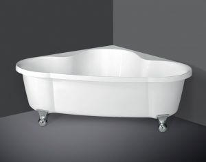 Акриловая ванна BelBagno BB07 с ножками и сливом-переливом