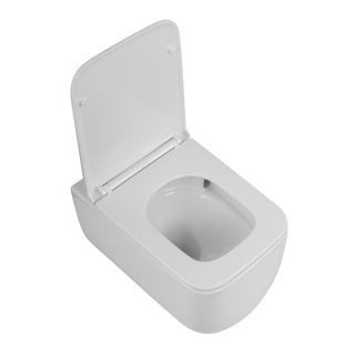 Унитаз подвесной BelBagno безободковый с сиденьем дюропласт soft close, BB076CH-TOR/SC белый