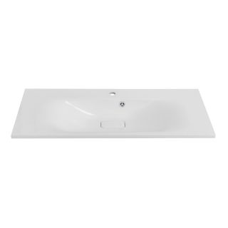 Раковина BelBagno из литьевого мрамора, 1000x450x142, BB1000/450-LV-MR-FT белый