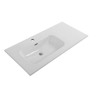 Раковина керамическая BelBagno, чаша слева, BB1000ETL-L, 1010x460x175 белый