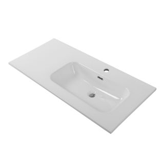 Раковина керамическая BelBagno, чаша справа, BB1000ETL-R, 1010x460x175 белый