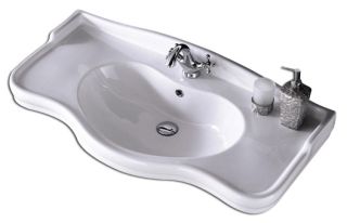 Раковина керамическая BelBagno BB101L, 1010x495x280 белый