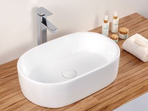 Раковина накладная BelBagno 55см белая BB1048