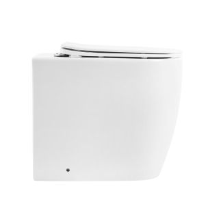 Унитаз приставной BelBagno Марина BB105CBR/BB870SC безободковый с микролифтом белый
