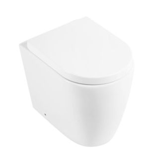 Унитаз приставной BelBagno Марина BB105CBR/BB865SC безободковый с микролифтом белый