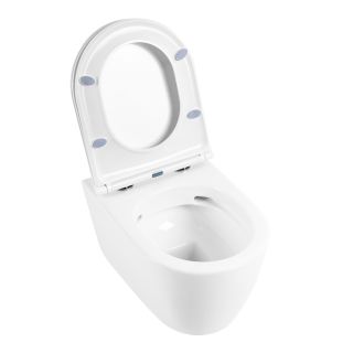 Унитаз подвесной BelBagno безободковый MARINO BB105CHR/BB870SC белый