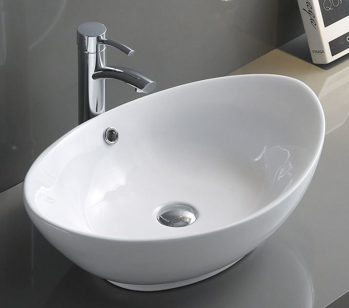 Раковина накладная BelBagno 60см белая BB1087