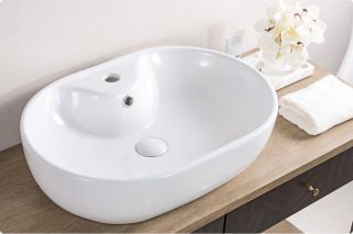 Раковина накладная BelBagno 60см белая BB1151