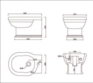 Биде подвесное BelBagno Boheme BB115BH