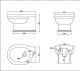 Биде подвесное BelBagno Boheme BB115BH