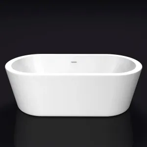 Акриловая ванна BelBagno BB12-1775 180x80 см, отдельностоящая, белая, овальная