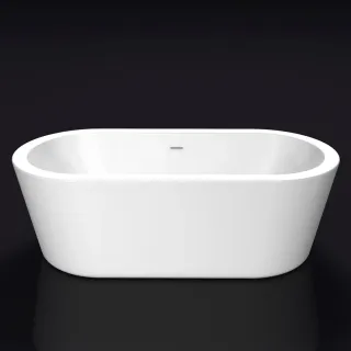 Акриловая ванна BelBagno BB12-1775 180x80 см, отдельностоящая, белая, овальная Акриловая ванна BelBagno BB12-1775 180x80 см, отдельностоящая, белая, овальная