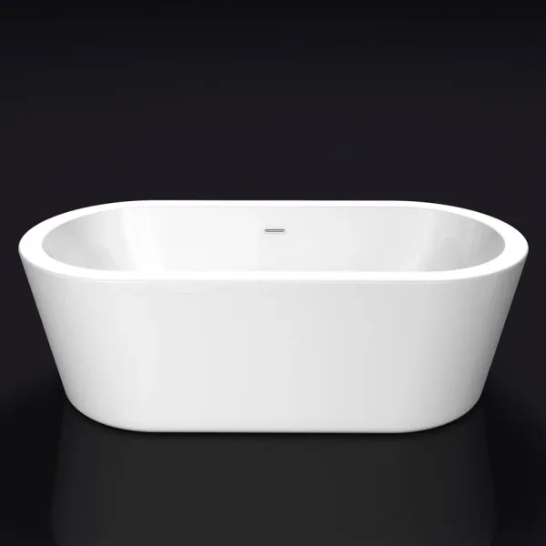 Акриловая ванна BelBagno BB12-1775 180x80 см, отдельностоящая, белая, овальная Акриловая ванна BelBagno BB12-1775 180x80 см, отдельностоящая, белая, овальная