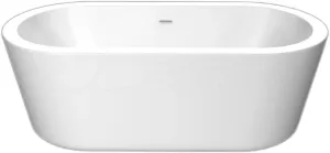 Акриловая ванна BelBagno BB12-1775 180x80 см, отдельностоящая, белая, овальная