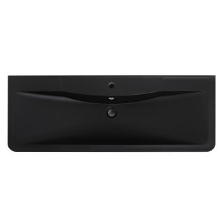 Раковина BelBagno из искусственного мрамора 1200х455х145, BB1200/455-LV-ART-ALR-NERO черный матовый