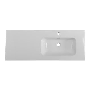 Раковина керамическая BelBagno, чаша справа, BB1200ETL-R, 1210x460x175 белый