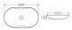 Раковина накладная BelBagno 66см белая BB1334
