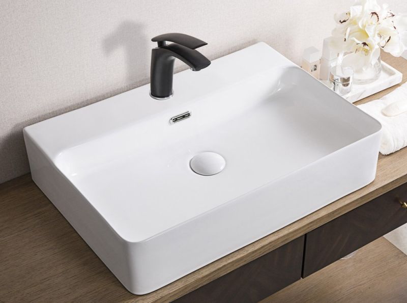 Раковина накладная BelBagno 60см белая BB1338