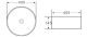 Раковина накладная BelBagno 40см белая BB1342H300