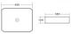 Раковина накладная BelBagno 49см белая BB1386