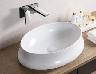 Раковина накладная BelBagno 52см белая BB1389